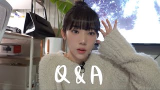 Q&A. 2024년 새해 기념 큐엔에이 | 공부, 입시썰, 최애 옷 브랜드, 타투 후회, 자취, 유튜브