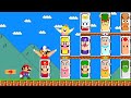 Super Mario Bros. but there are MORE Custom Door All Characters! | MARIO HP 1