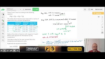 Initial rates method to calculate order of reaction - Challenge (A Level Chemistry AQA Edexcel OCR)