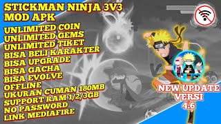 Stickman ninja 3v3 mod apk terbaru versi 4.6 new update mod unlimited money screenshot 5