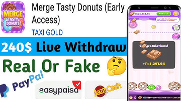 Merge Tasty Donuts Game Gameplay Android Mobile Part One: Claims you can win $300 Real or fake?🤑