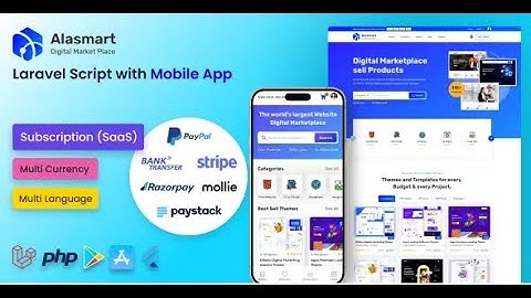Alasmart - Digital Product Download Marketplace Laravel Script By QuomodoTheme