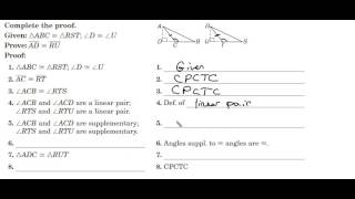 Geometric Proof using CPCTC