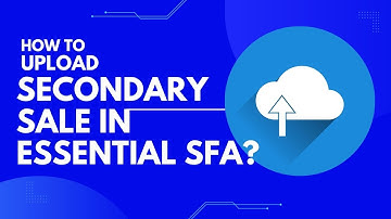 How to upload secondary sales in essentialSFA I Mr reporting software #MRreportingsoftware