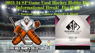 2023-24 SP Game Used Hockey Hobby Box Informational Break!  3 Rookies (Yes, Bedard) & More Nice Box!