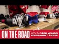 On the road with the detroit red wings equipment staff