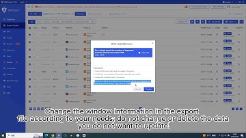 BitBrowser Tips - How to modify window information in bulk