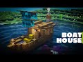 Minecraft: Easy To Build Boat House Tutorial | In Under 5 Minutes.