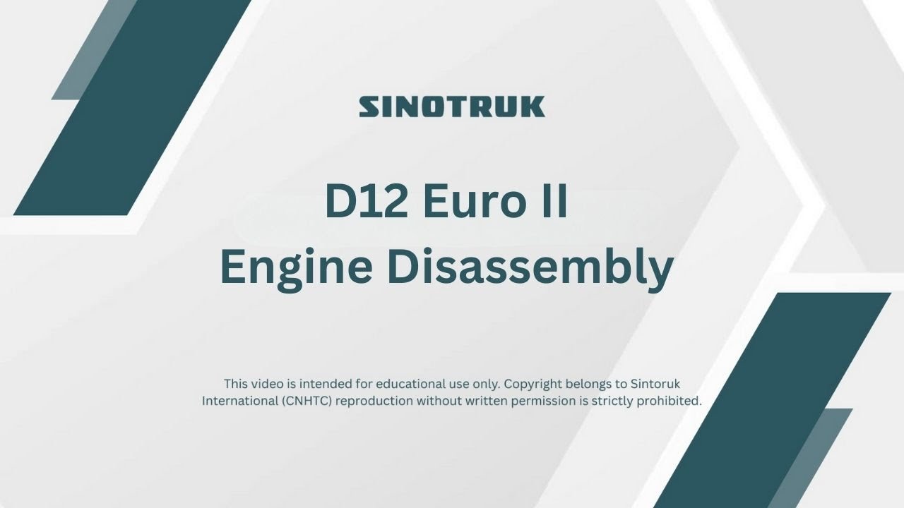 D12 Euro II Engine Disassembly | SINOTRUK