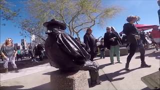 Bronze Cowboy at the pony express celebration