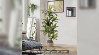 Artificial Dracaena Plant Indoor, 120cm/150cm Tall Decorative Fake Tree In Pot With Adjustable Branc