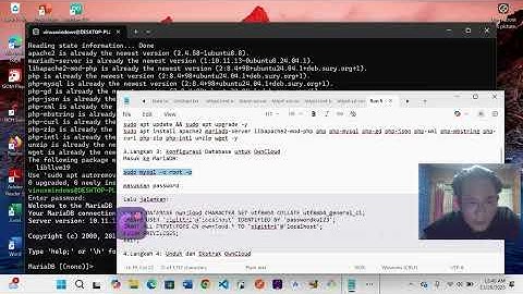 Latihan Windows Subsystem for Linux (WSL) + Instalasi OwnCloud Lengkap Step-by-Step Tutorial