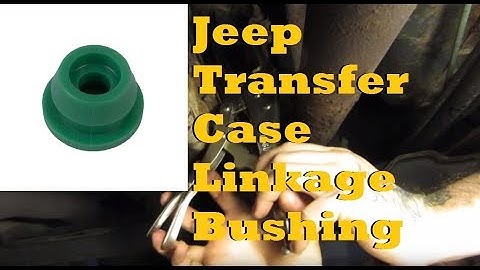 HOW TO - Replace Transfer Case Linkage Bushing - JEEP - 2006 jeep wrangler  shift cable bushing