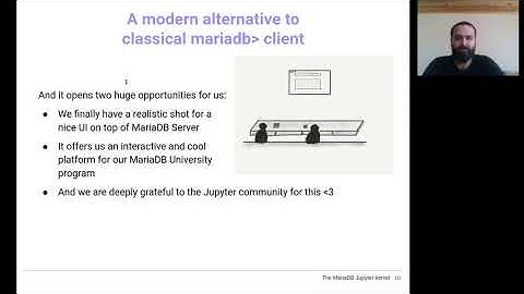Robert Bindar - The MariaDB Jupyter kernel | JupyterCon 2020