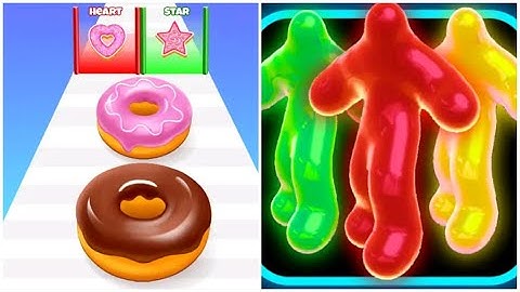 Donut Stack Vs Blob Runner 3D 🍑🍑Walkthrough All New Max Update Mobile Gameplay ios AS3459