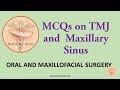 Oral surgery mcqs  tmj and maxillary sinus for  nbde ndeb aipgee aiims ada etc