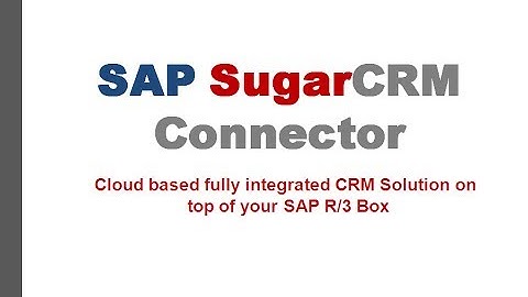 Sap Sugar Connector Demo