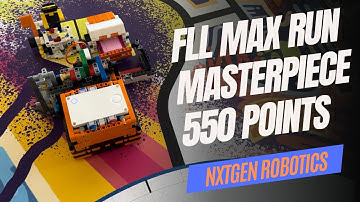 FLL MASTERPIECE 550 Point MAX RUN | FIRST LEGO League | Robot In 1 Day