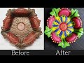 DIY/Recycle Pot Painting Ideas | Simple &amp; Easy Pot Painting | How to re-use Old Pot for Decoration