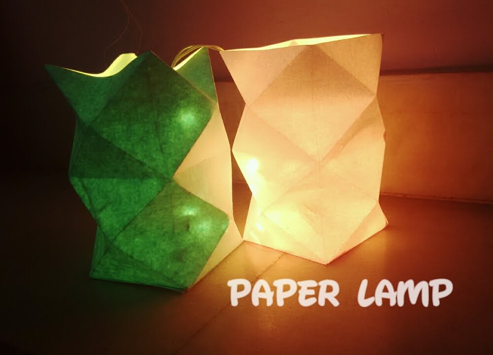 Origami Lamp How to create Paper Lamp YouTube