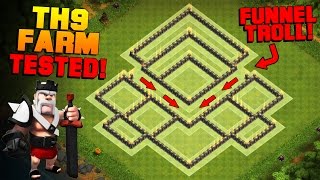 Clash of Clans | NEW TH9 Farming Base with BOMB TOWER | BEST Town Hall 9 Hybrid Base + REPLAYS