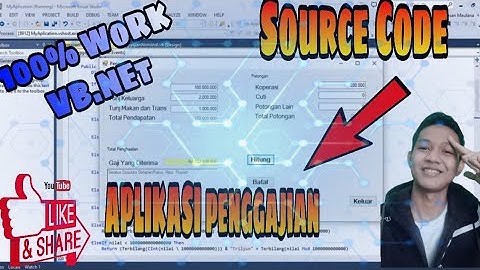 Aplikasi Penggajian VB.NET dengan Form Karyawan, Penggajian dan Laporannya