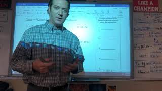 Algebra 1 - Ch 6 Practice Test review with Mr. Langdon:)