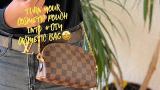 Cosmetic pouch into a mini purse hack? Love It or hate It? Smart or? :  r/Louisvuitton