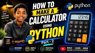 How to make calculator using Python -Part 2 #codestrumwithaniket #python #ytshorts 