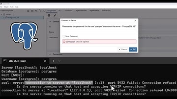 #fixbug  Connection timeout in POSTGRESQL with pgAdmin 4, Windows 11 #postgresql #connectionerror