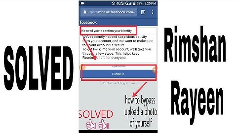 How to bypass upload a photo of yourself || How to open block id || 100% Working trick 2017 ||