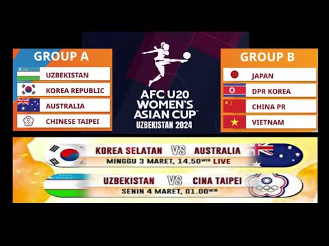 AFC U20 Women Asian Cup ⚽ Piala Asia U20 Wanita 2024 Uzbekistan