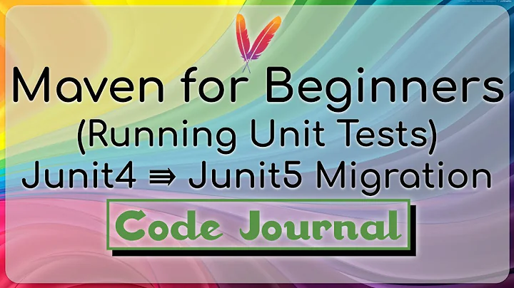 20-Unit Tests - Migrate from Junit4 to Junit5 Tests  | Maven for Beginners | Code Journal