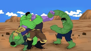 THANOS vs  HULK(2003),Hulk(2008),Hulk(1977)/ (part 1) Hulk verse