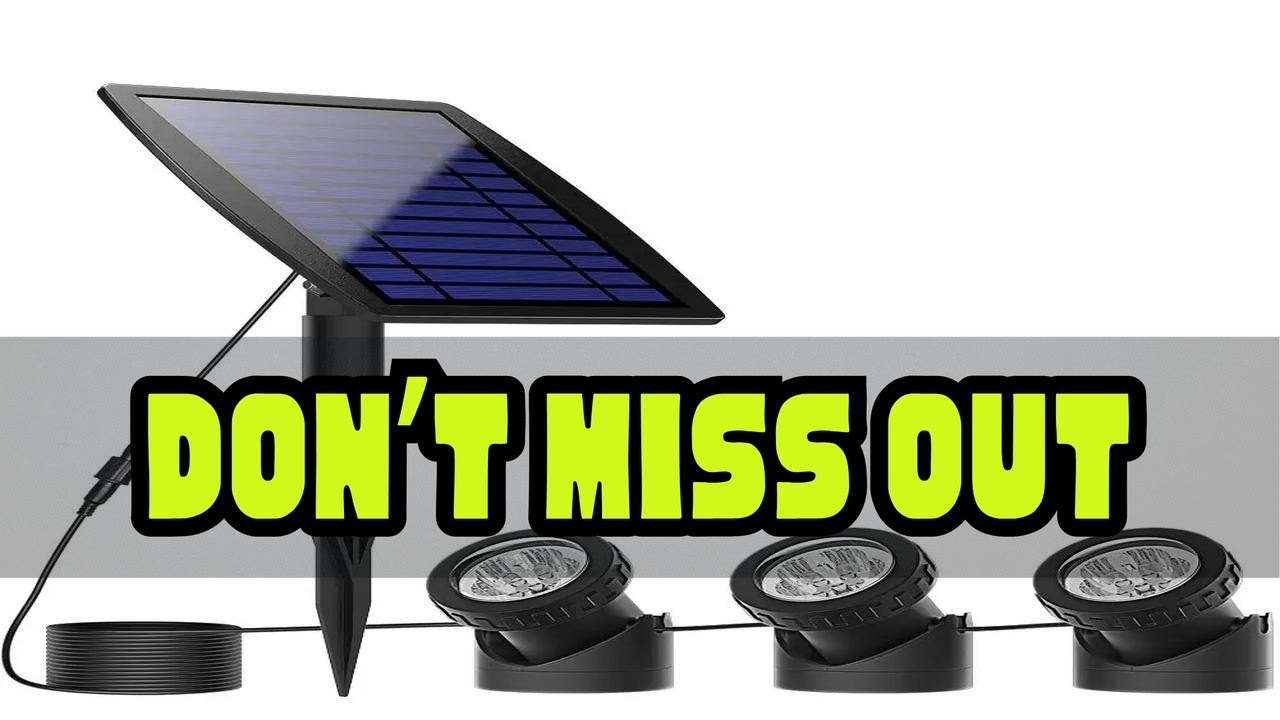 LED Solar Pond Spotlights IP68 Waterproof Outdoor Garden Landscape Fountain Lights for Lawn Lightin