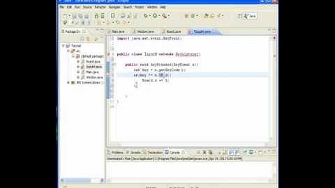 Java Game Tutorial 3 - Drawing and moving Oval