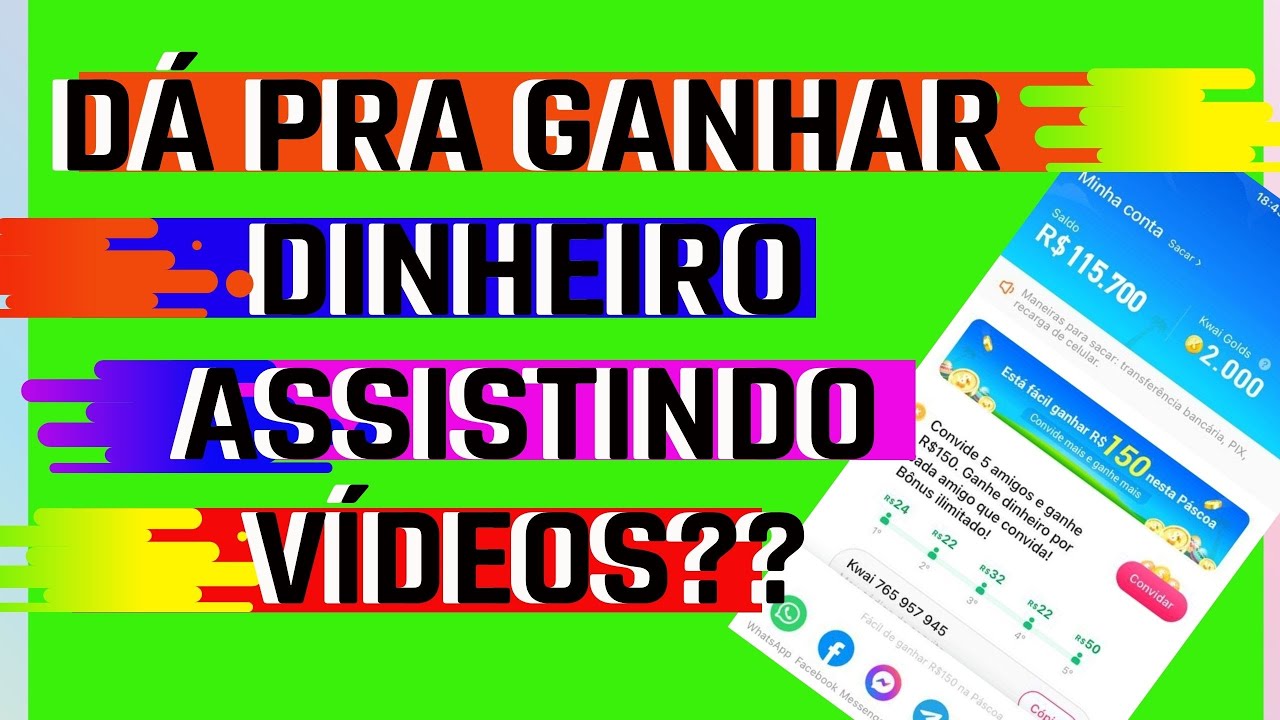 GANHE DINHEIRO HOJE MESMO ASSISTINDO VÍDEOS – COMO GANHAR DINHEIRO KWAI – TIKTOK