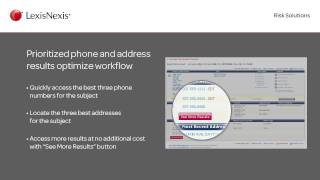 Increase Your Investigative Success with LexisNexis® Contact Plus