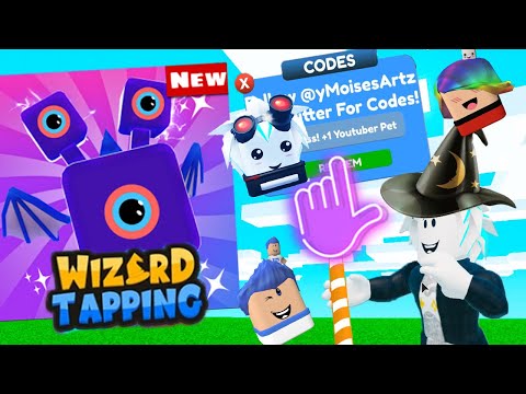 БЕСКОНЕЧНЫЕ ЮТУБЕРСКИЕ ПИТОМЦЫ В СИМУЛЯТОРЕ ВОЛШЕБНИК КЛИКОВ! ROBLOX Wizard Tapping