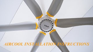 【KALE FANS】AIRCOOL INSTALLATION INSTRUCTIONS
