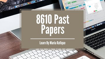 8610 Past papers