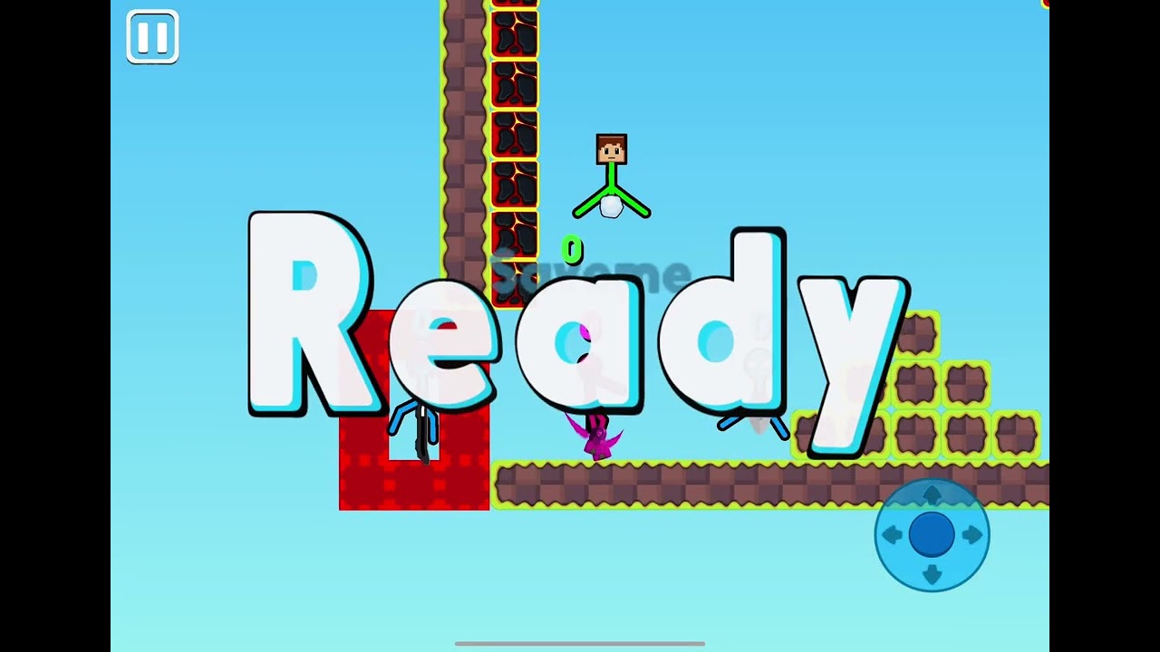 Part 2 playing my Stickman game ￼￼