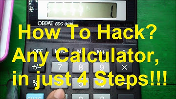 How To Hack Any Calculator in 4 Steps! - Just For Fun!