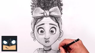 how to draw dolores encanto sketch art lesson step by step