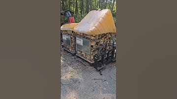flat roof or 12 pitch IBC totes firewood