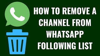 How to Remove a Channel from WhatsApp Following List screenshot 3