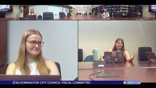Bloomington City Council Fiscal Committee, August 7, 2026