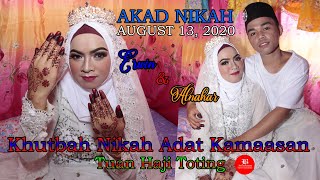 PAGKAWIN TAUSUG  ERWIN & ALNAHAR  KHUTBAT NIKAH BI'AT KAMAASAN ?