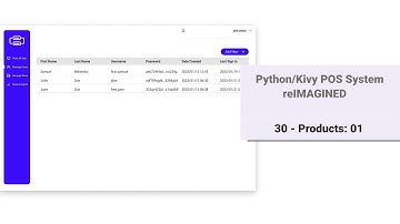 Python/Kivy POS System v2: 30 - Manage Products Screen 01