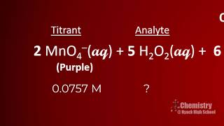 Determination of percentage of hydrogen peroxide
